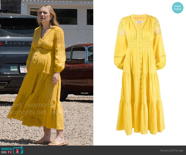 Diane von Furstenberg Gigi Dress worn by Abby Winbury (Dakota Fanning) on The Perfect Couple