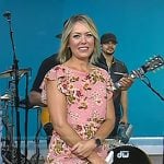 Dylan’s pink floral midi dress on Today