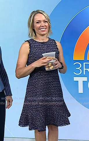 Dylan's tweed sleeveless dress on Today