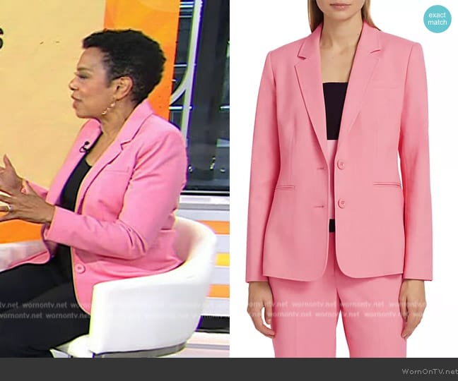 Elie Tahari Becky Two-Button Blazer worn by Sharon Epperson on Today