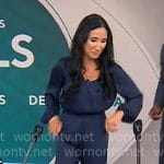 Elizabeth Werner’s navy jumpsuit on CBS Mornings