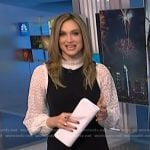 Ellison’s white lace sleeve top on NBC News Daily