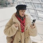 Emily’s beige fur coat on Emily in Paris