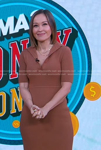 Eva's brown polo dress on Good Morning America