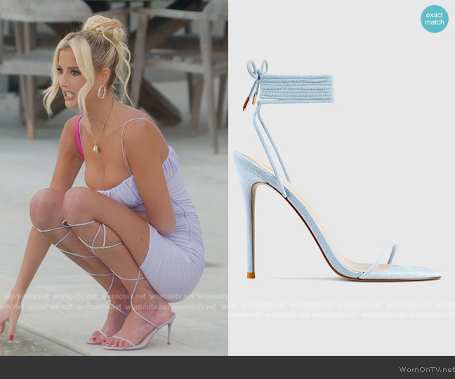 Femme  Barely There Lace Up Heel worn by Emma Hernan on Selling Sunset