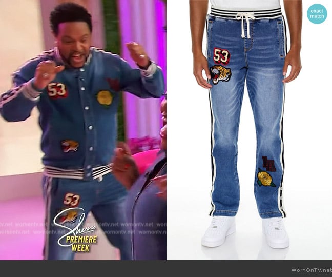 Forever 21 Patch Slim-Fit Jeans worn by Jawn Murray on Sherri