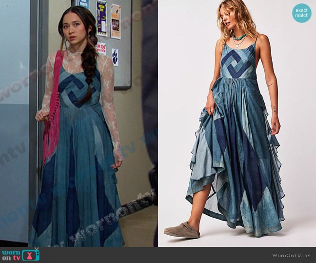 Free People Darla Dress worn by Sophia (Madelyn Kientz) on Days of our Lives