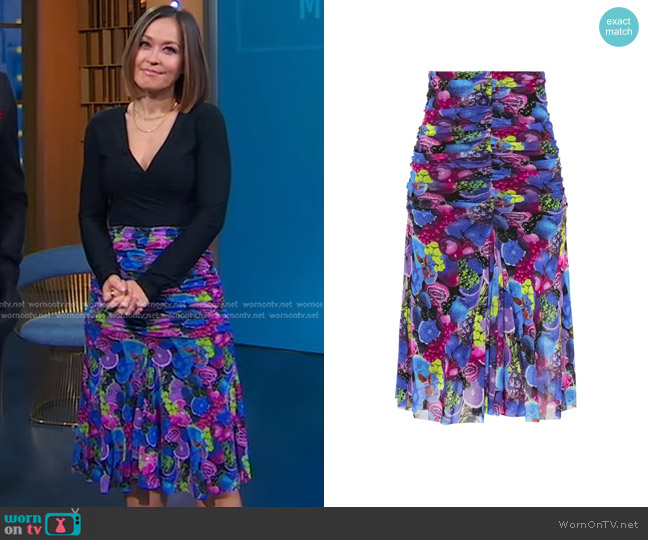 Fuzzi Gonna Skirt worn by Eva Pilgrim on Good Morning America