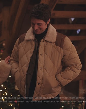 Gabriel's puffer jacket on Emily in Paris