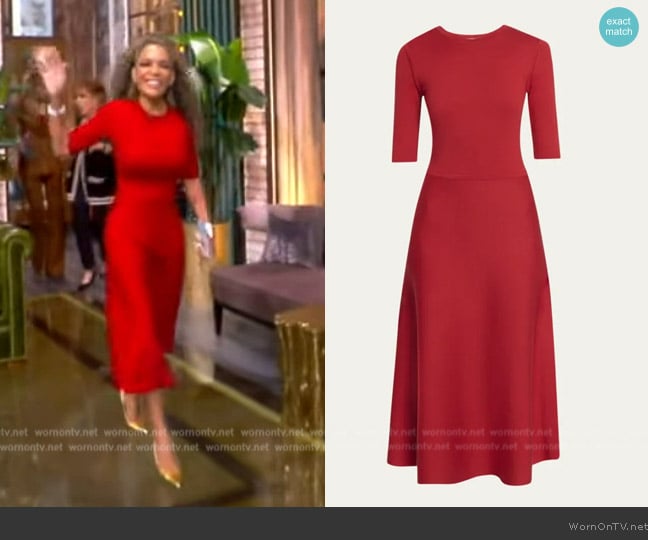 Gabriela Hearst  Seymore Wool-Cashmere Maxi Dress worn by Sunny Hostin on The View