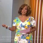 Gayle King’s floral dress on CBS Mornings