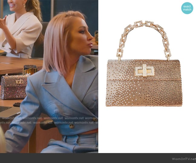 Gedebe Mini Sophie Bag worn by Mary Fitzgerald on Selling Sunset