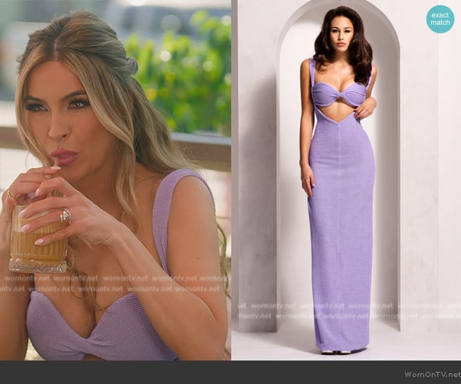 Gemeli Power Famous Dress worn by Chrishell Stause on Selling Sunset