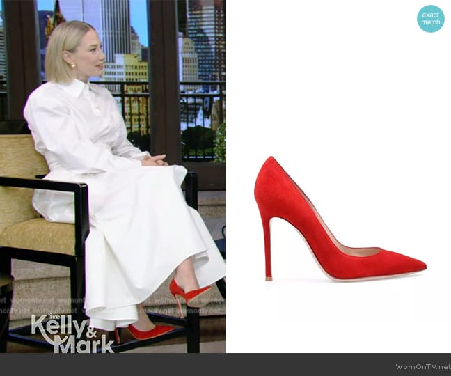 Gianvito Rossi Gianvito 105 Pumps worn by Carrie Coon on Live with Kelly and Mark