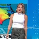 Ginger’s green leather skirt on Good Morning America