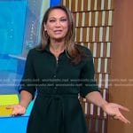 Ginger’s green shirtdress on Good Morning America