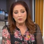 Gloria Estefan’s floral blouse on CBS Mornings