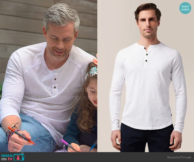 Good Man Brand Slim Fit Henley worn by Ryan Serhant on Owning Manhattan