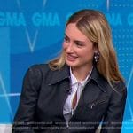 Grace Van Patten’s denim jacket and pants on Good Morning America