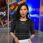 Vicky’s grey plaid dress on NBC News Daily