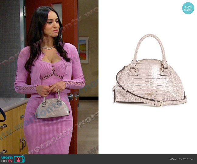 Guess Shilah Small Dome Bag worn by Gabi Hernandez (Cherie Jimenez) on Days of our Lives