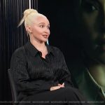 Hayden Panettiere’s black FF logo shirt on E! News