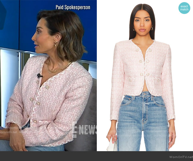 Heartloom Tomi Jacket worn by Courtney Lopez on E! News