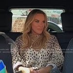 Heather’s beige cheetah print sweater on The Real Housewives of Salt Lake City