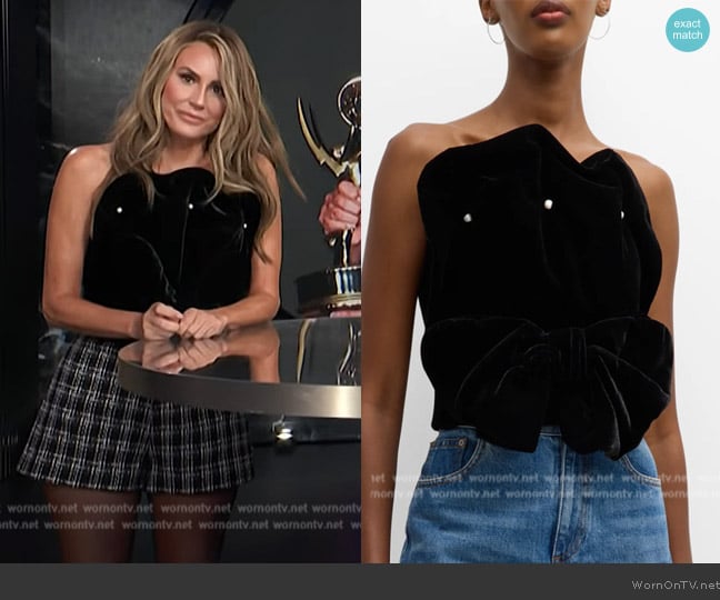 Hellessy Louis Top worn by Keltie Knight on E! News