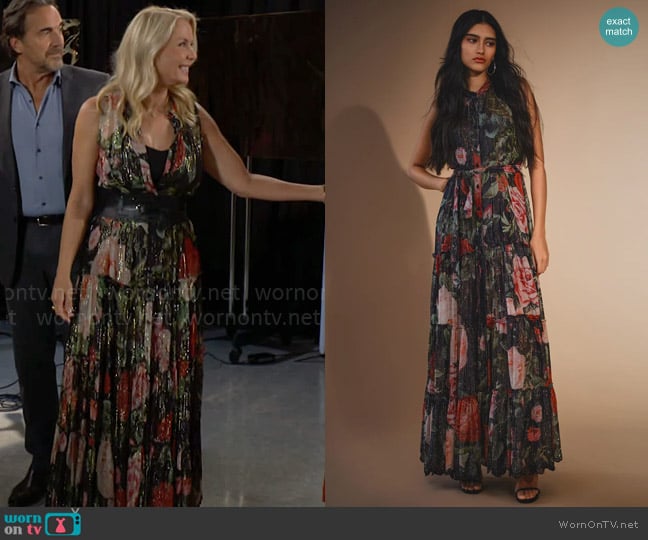 Hemant and Nandita Naaz Dress worn by Brooke Logan (Katherine Kelly Lang) on The Bold and the Beautiful