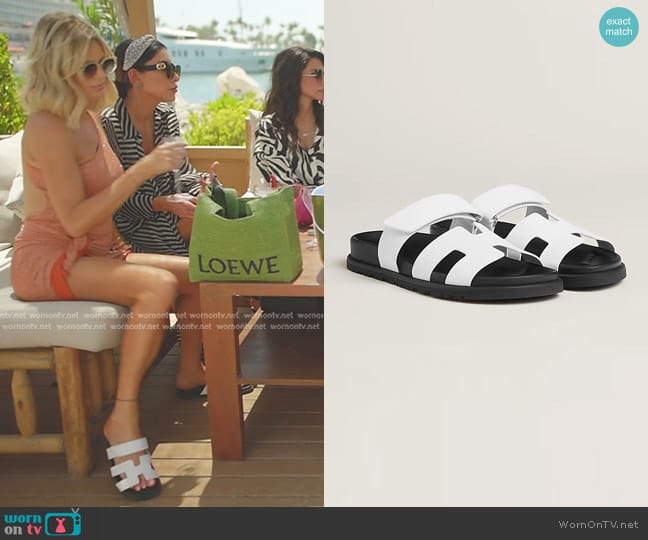 Caroline’s sandals on The Real Housewives of Dubai