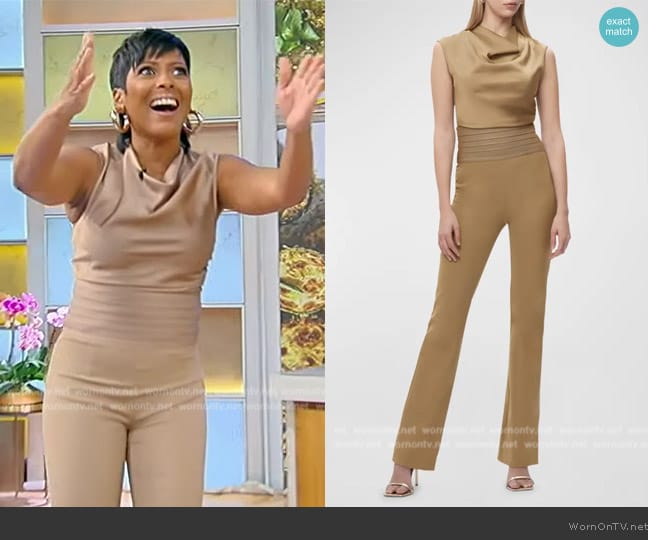 Herve Leger The Audrey Top worn by Tamron Hall on Tamron Hall Show