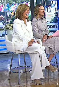 Hoda’s beige sneaker heels on Today