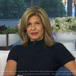 Hoda’s black ribbed dress on Today