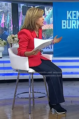 Hoda's black sneaker heels on Today