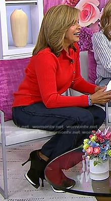 Hoda’s black sneaker heels on Today