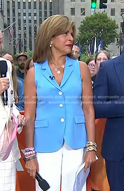 Hoda's blue vest on Today