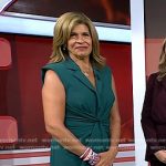 Hoda’s green knotted midi dress on Today