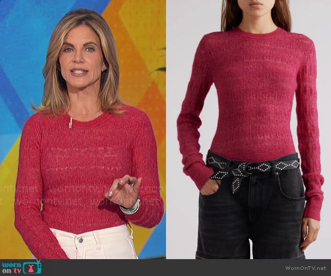 Isabel Marant Etoile Acia Alpaca Blend Sweater worn by Natalie Morales on The Talk