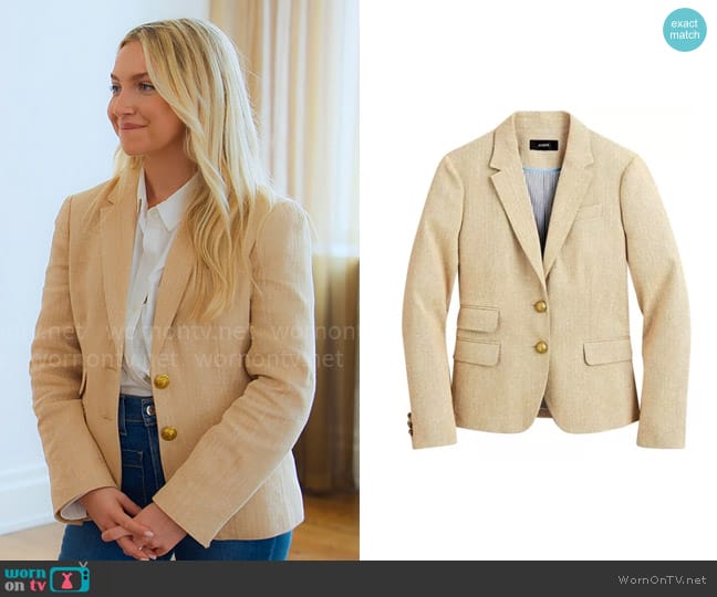 J. Crew Dalton Blazer worn by Savannah Gowarty on Owning Manhattan