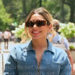 Jade’s denim jumpsuit and tortoiseshell sunglasses on Owning Manhattan