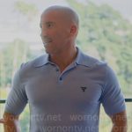 Jason’s blue Prada polo on Selling Sunset