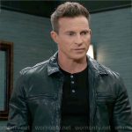 Jason’s black leather jacket on General Hospital