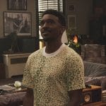 Jazz’s green leopard print tee on Bel-Air