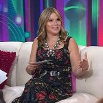 Jenna’s black floral print dress on Today