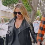 Jennifer’s black leather jacket and sneakers on The Real Housewives of Orange County