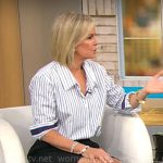 Dr Jennifer Ashton’s striped shirt on CBS Mornings