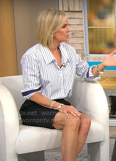 Dr Jennifer Ashton's striped shirt on CBS Mornings