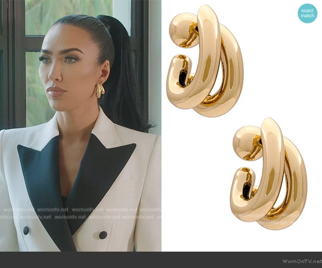 Jenny Bird Florence Earrings worn by Bre Tiesi on Selling Sunset