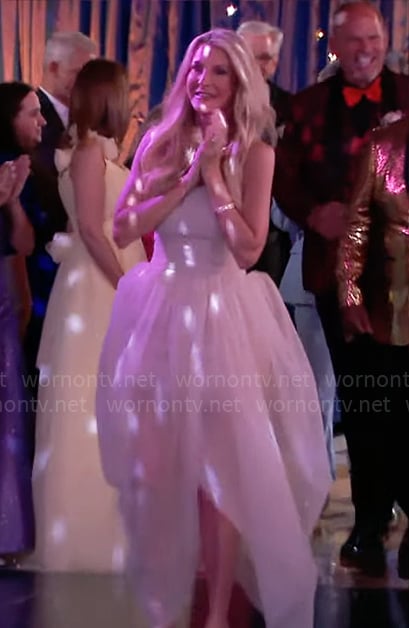 Joan's tulle senior-senior-prom dress on The Golden Bachelorette